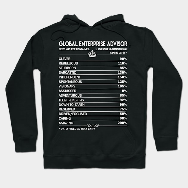 Global Enterprise Advisor T Shirt - Global Enterprise Advisor Factors Daily Gift Item Tee Hoodie by Jolly358